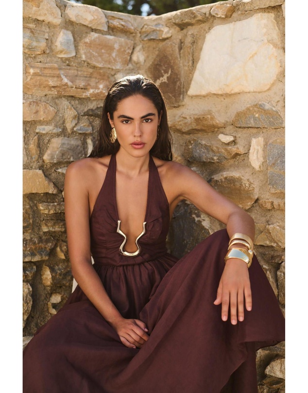 Bardot - Cavarly Ramie Halter Dress