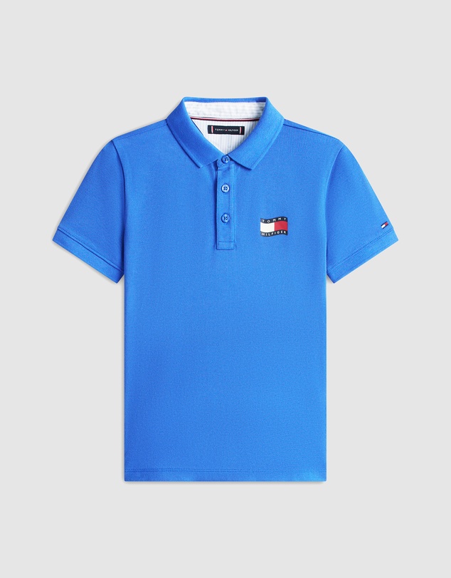 Tommy Hilfiger - Boys Regular Fit Wavy Flag Polo Shirt - Kids