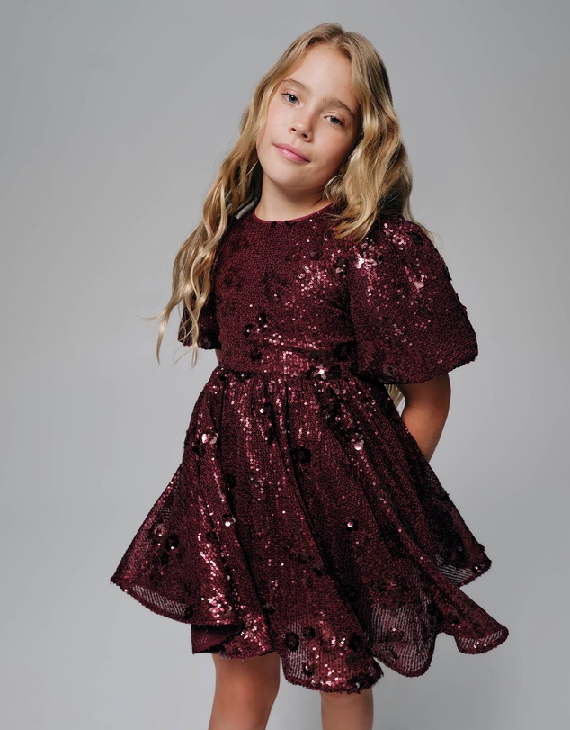 Bardot Junior - Isabel Flower Sequin Dress - Kids-Teens