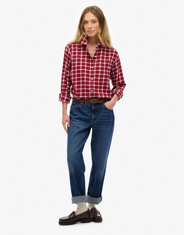 Superdry - Check Flannel Boyfriend Shirt