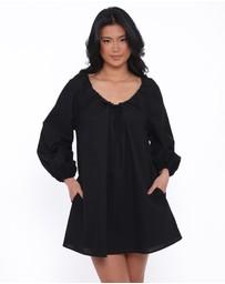 Petal & Pup - Walker Smock Mini Dress - Black
