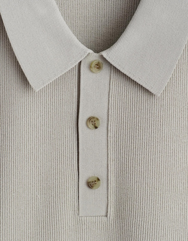 COS - Slim Ribbed Bouclé-Knit Polo Shirt