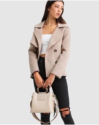 Belle & Bloom - I'm Yours Wool Blend Peacoat