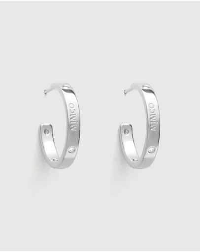 MIMCO - Lucent 925 Sterling Silver Hoop Earrings