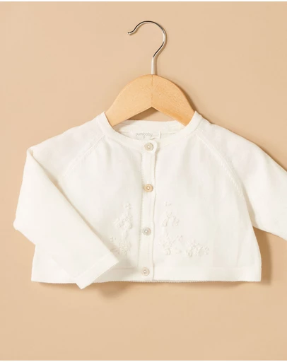 Purebaby - Embroidered Cardigan - Babies-Kids