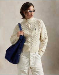 Polo Ralph Lauren - Cable Wool-Cashmere Half-Zip Sweater