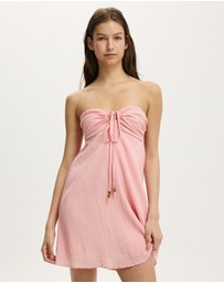 Cotton On - Taylor Tie Up Mini Sundress