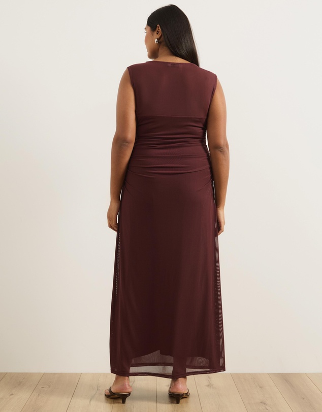 Atmos&Here Curvy - Monique Mesh Midi Dress