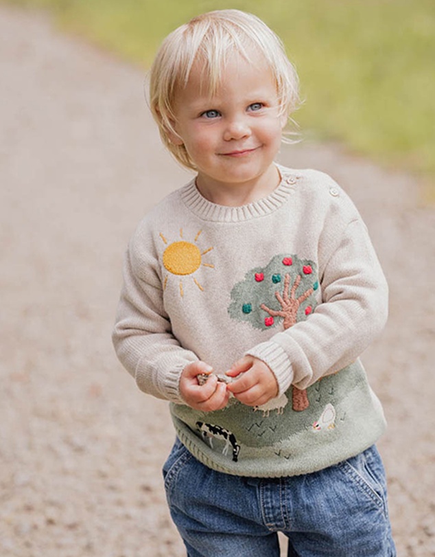 Bebe by Minihaha - Hunter Farm Organic Knitted Jumper - Babies