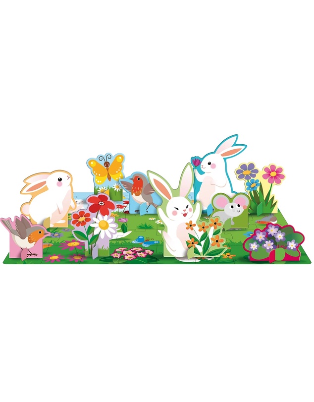 Sassi - Learn all about The Flowers 3D Puzzle and Book Set 40 Pieces