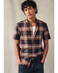 NEXT - Stretch Oxford Check Short Sleeve Shirt