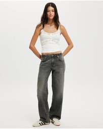 Cotton On - Low Rise Straight Jeans