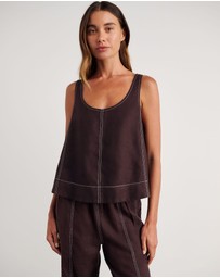 Jag - Sabine Linen Scoop Cami