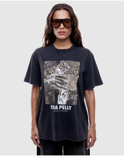 ENA PELLY - Mixed Animal Tee