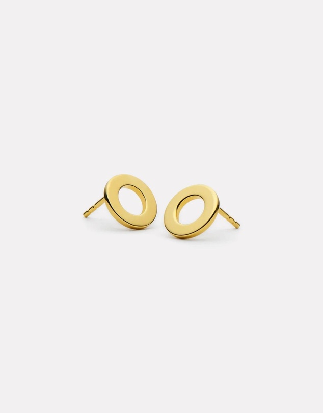 Najo - Sola Yellow Gold Stud Earring