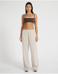 All Fenix - Soft Luxury Pin Tuck Wide Leg Track Pant