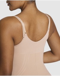 Spanx - Spanxsculpt Gofigure-Open Bust Mid Thigh Bodysuit