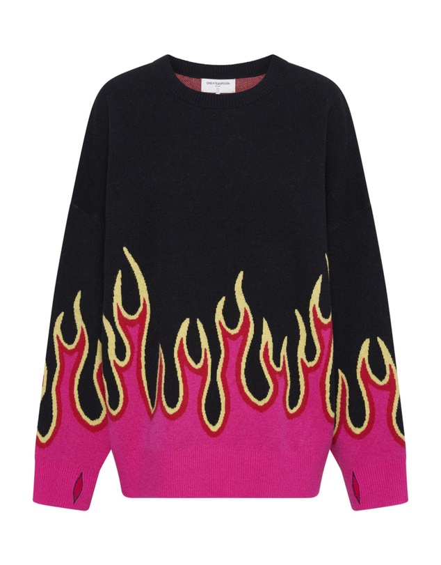 ONE TEASPOON - On Fire Intarsia Sweater
