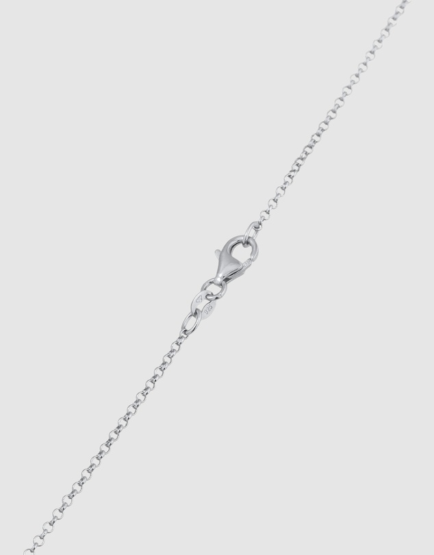 Elli Jewelry - Necklace Zirconia Circle 925 Sterling Silver
