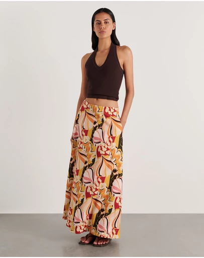Jag - Lila Maxi Skirt