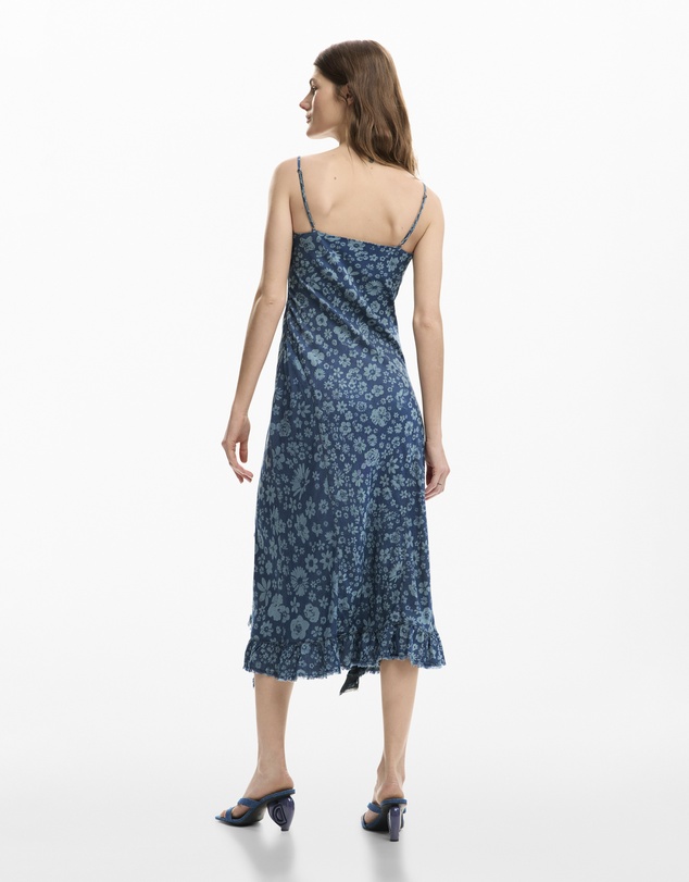 Desigual - Denim ruffle dress