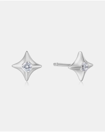 Ania Haie - Silver Sparkling Star Stud Earrings