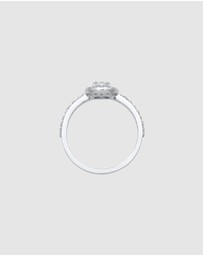 Elli Jewelry - Ring Engagement Ring Classic with Zirconia crystals in 925 sterling silver