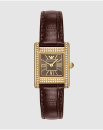 Emporio Armani - Brown Analogue Watch
