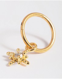 Lovisa - Gold Plated Titanium Crystal Star Clicker