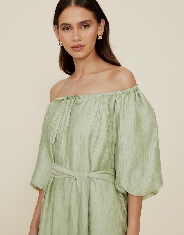 The Fated - Adjustable Neck Midi Dress
