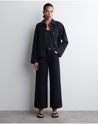 COS - Cotton Cropped Wide-Leg Trousers