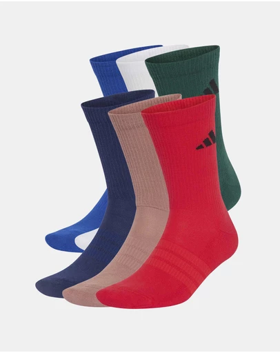 adidas Sportswear - 6-Pack Essentials Cushioned Crew Socks - ICONIC EXCLUSIVE