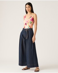 MOS The Label - Cleo Denim Wide Leg Pant