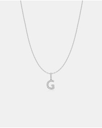Ania Haie - Ania Haie Silver Letter G Initial Necklace
