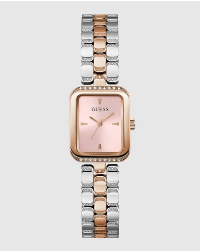 GUESS - Guess Ladies 2-Tone Rose Gold Tone 22mm Analogue Watch