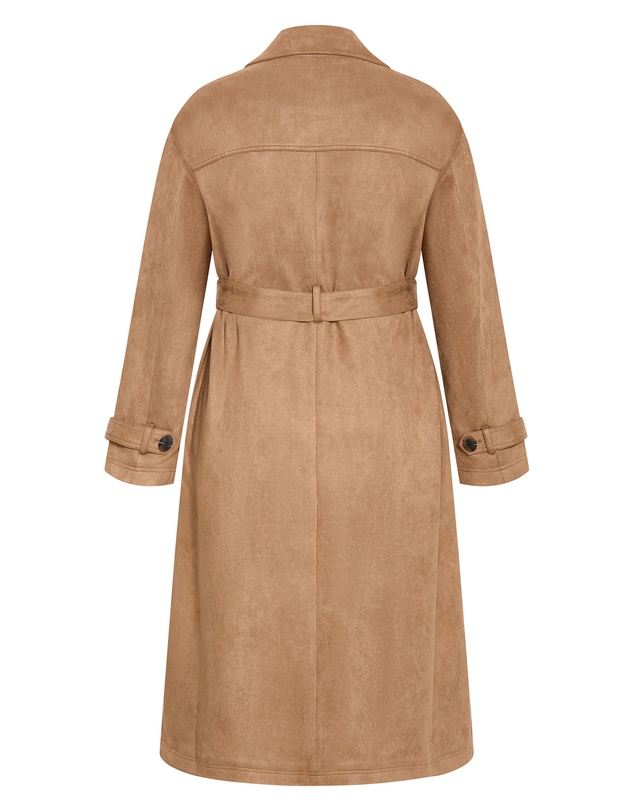City Chic - Eliza Sueded Trench