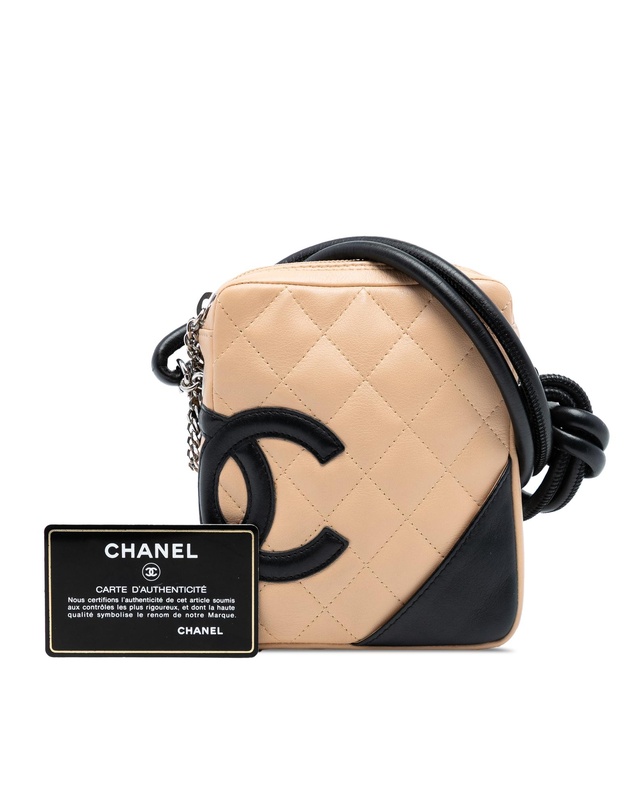 Pre-Loved by Azura Reborn - Pre-Loved Mini Lambskin Cambon Ligne Crossbody