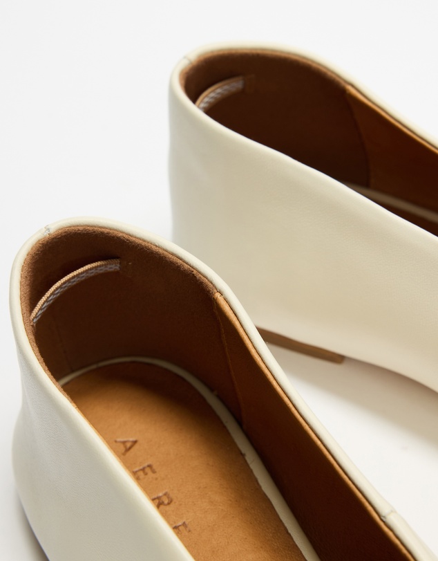 AERE - Lani Leather Ballet Flats