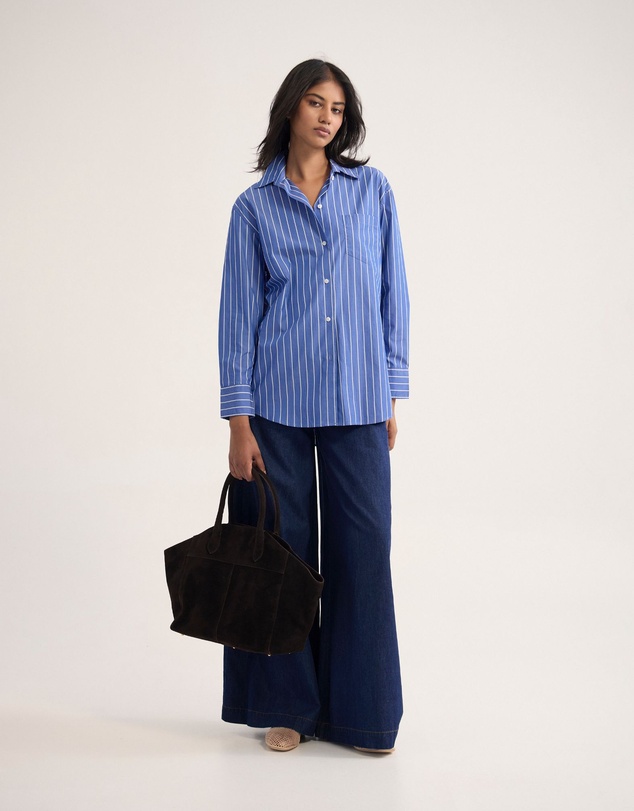 Oxford - Hailey Striped Euro Fabric Shirt