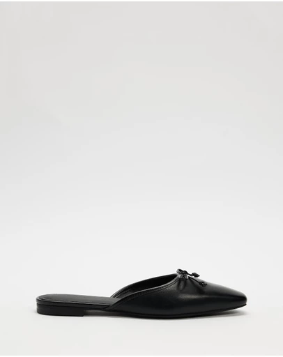 AERE - Slip On Leather Ballet Flats