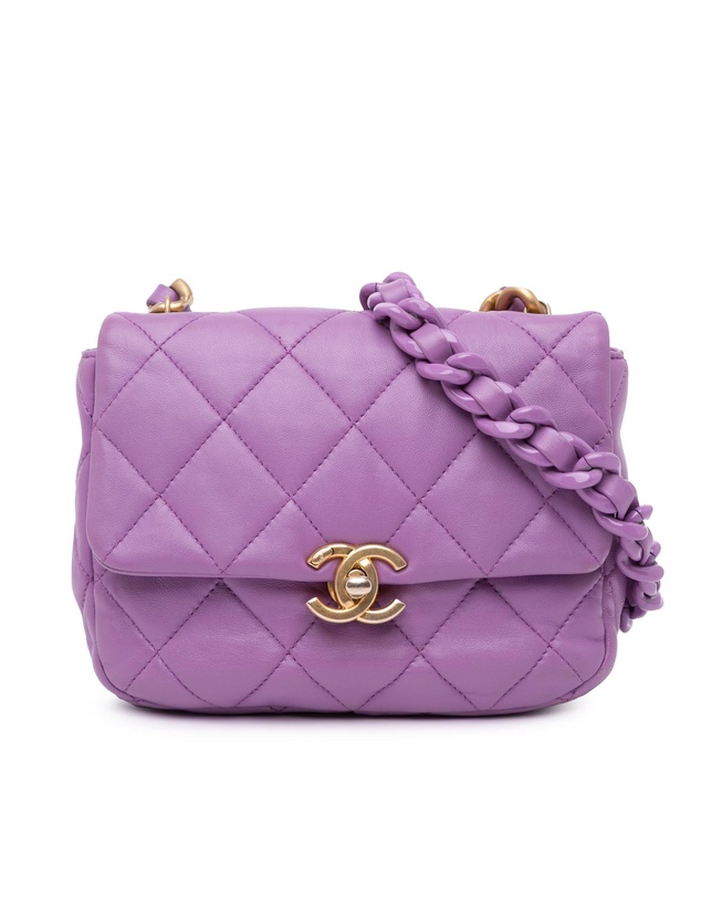 Pre-Loved by Azura Reborn - Pre-Loved chanel Lambskin Leather Quilted Crossbody