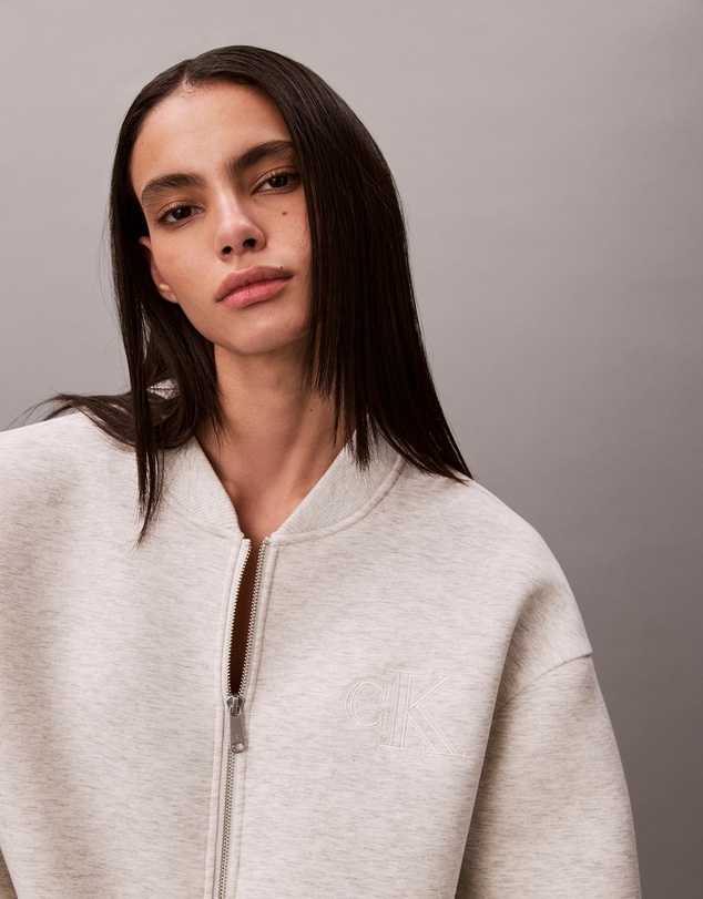 Calvin Klein Jeans - Smooth Cropped Relaxed Bomber Jacket