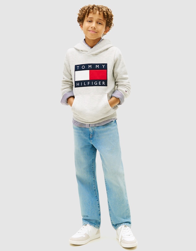 Tommy Hilfiger - Heritage Flag Badge Terry Hoodie - Kids