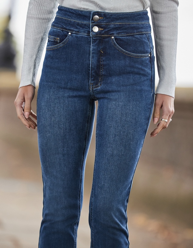 Sosandar - Contour Waist Slim Leg Jeans