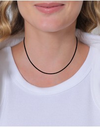 Elli Jewelry - Necklace Textile Chain 925 Sterling Silver