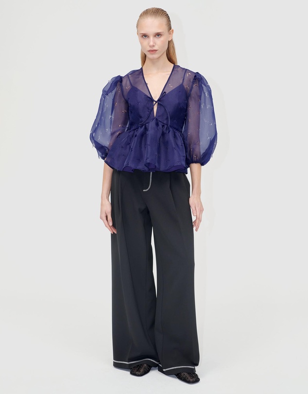 Stine Goya - Organza, LS Bow Top