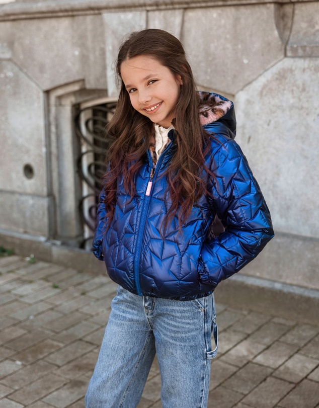 B.Nosy - Jessie Reversible Faux Fur Jacket - Kids-Teens