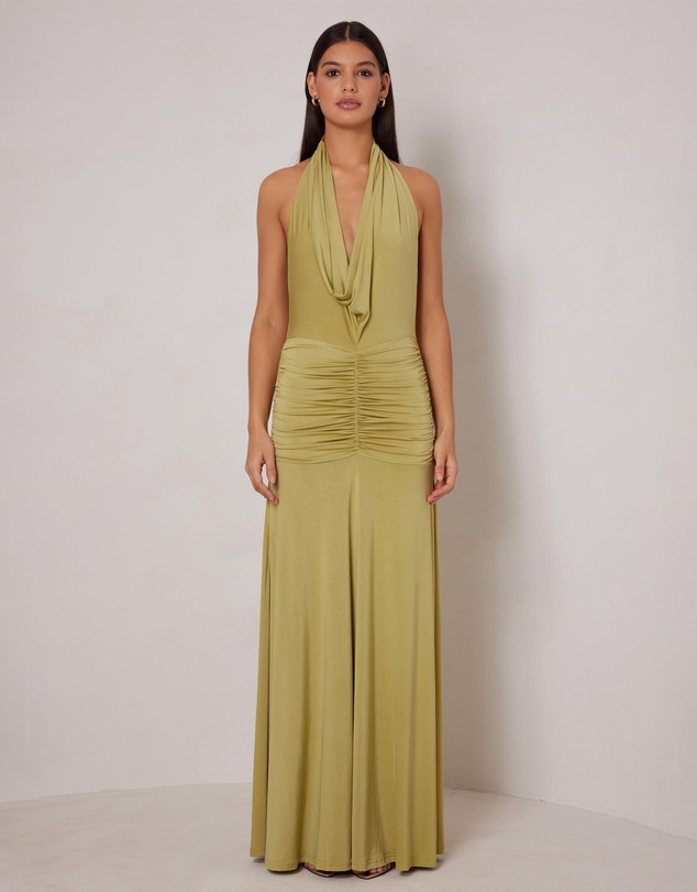 Elle Zeitoune - Amora Flowing Halter Gown