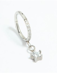 Lovisa - Surgical Steel Cubic Zirconia Micro Star Clicker Ring