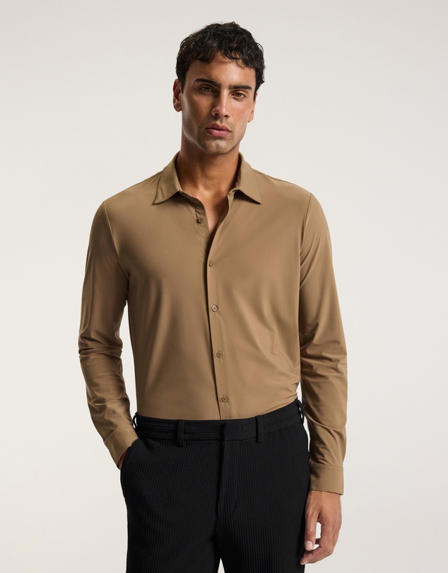 Calibre - Performance Long Sleeve Shirt Camel